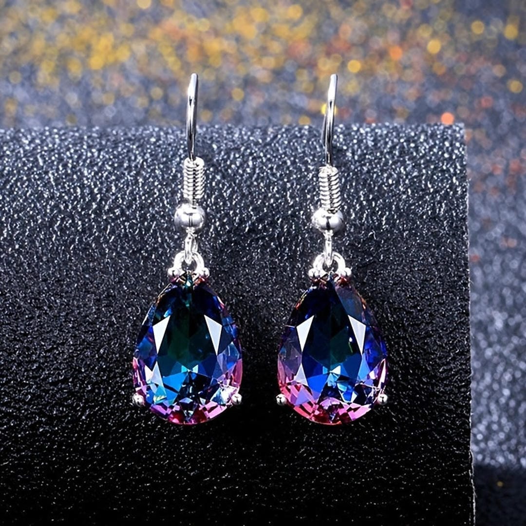 Sapphire Rainbow Elegance Earrings
