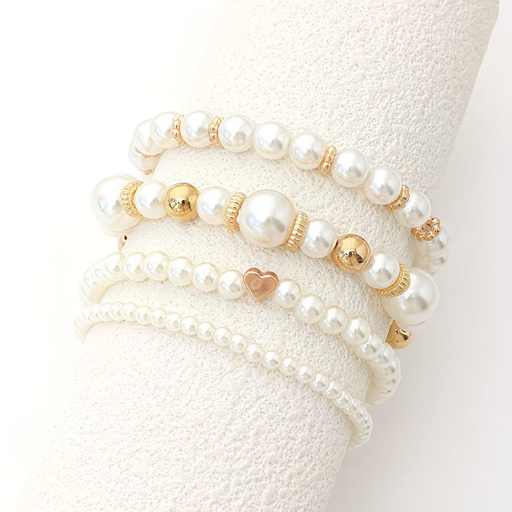Perlen-Stapel-Armband 8er-Set