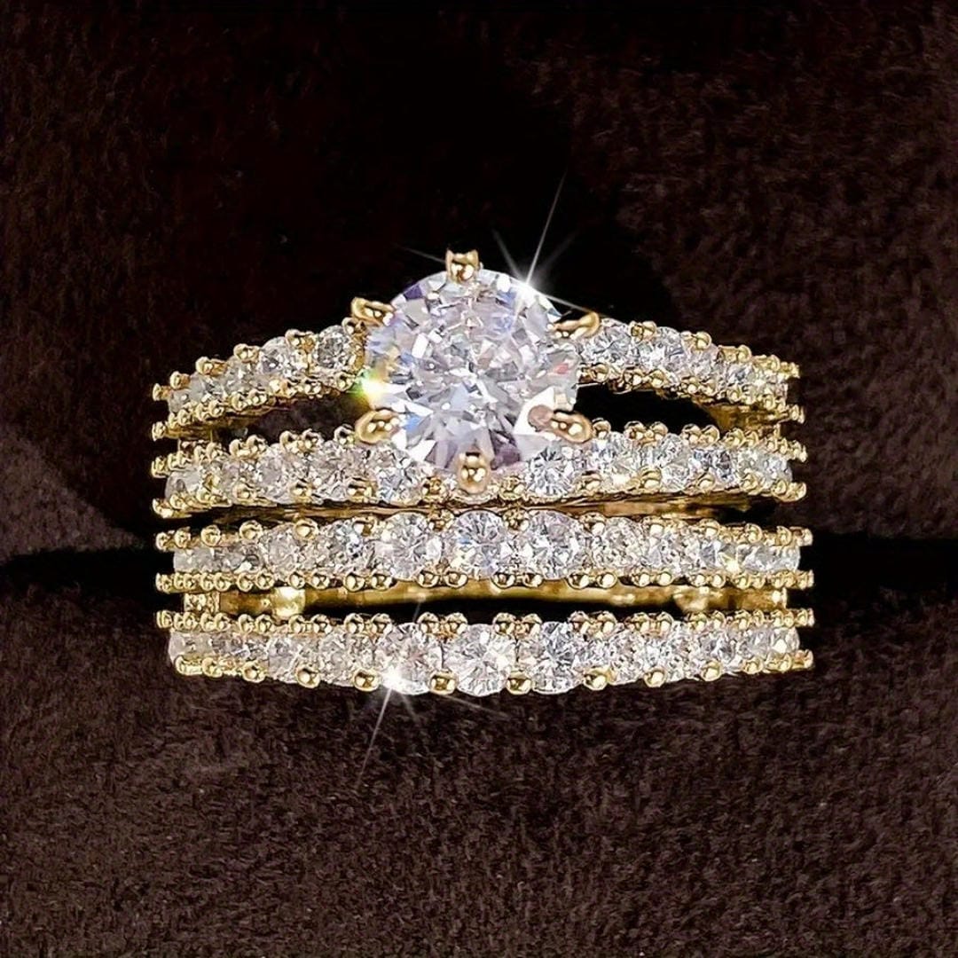 Strahlendes Halo Ring-Set