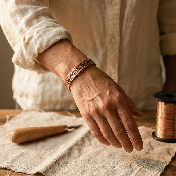 Moss Copper Bracelet