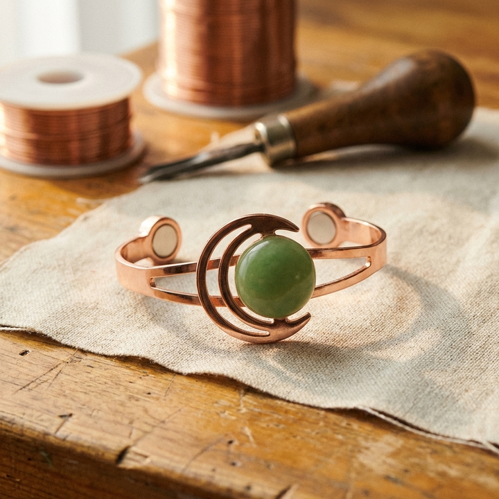 Sphere Grünes Kupferarmband