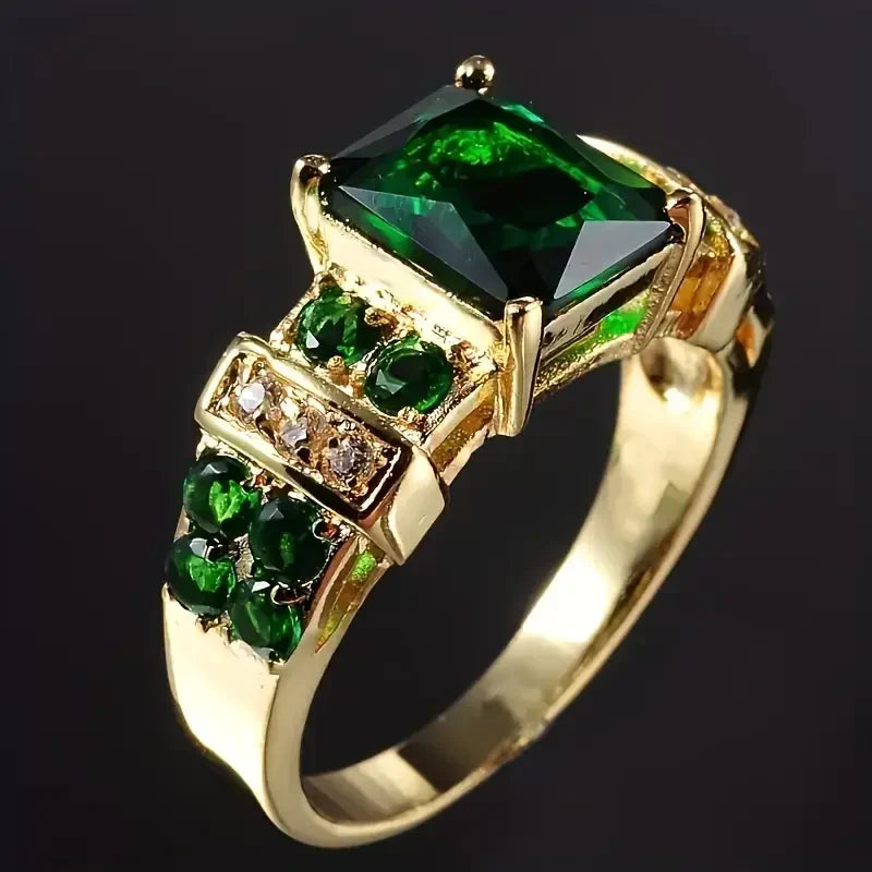 Exquisiter Smaragd-Ring - Gold