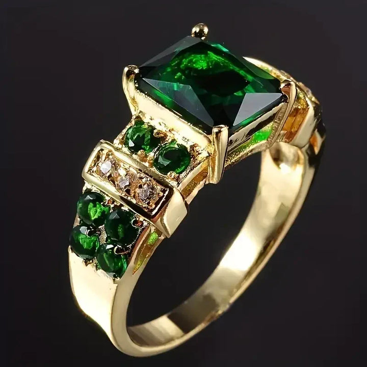 Exquisiter Smaragd-Ring - Gold