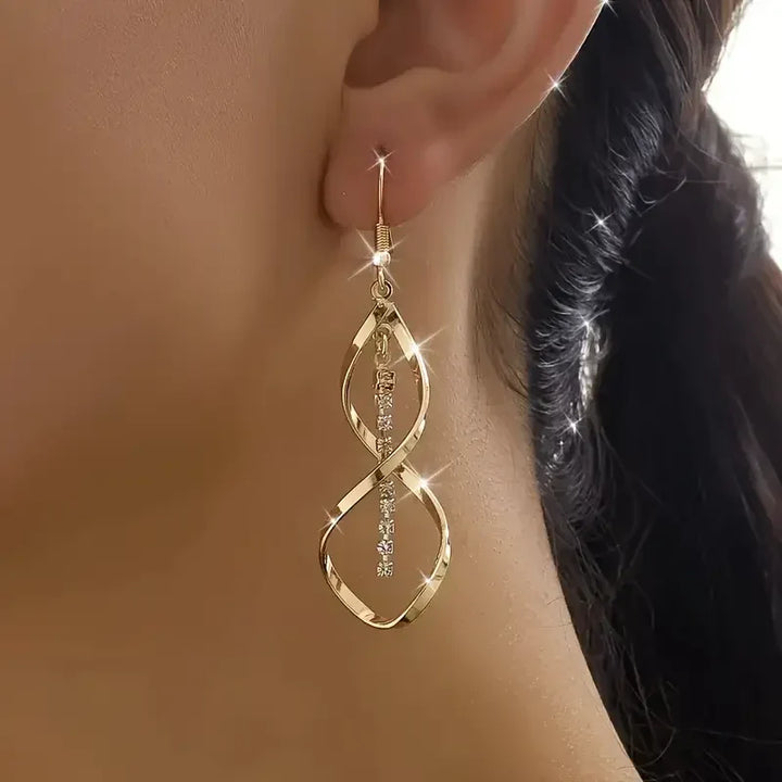 Sunbeam Spiral Earrings - Gold