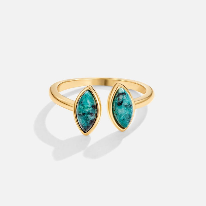 Luxe Emerald Adjustable Wrap Ring