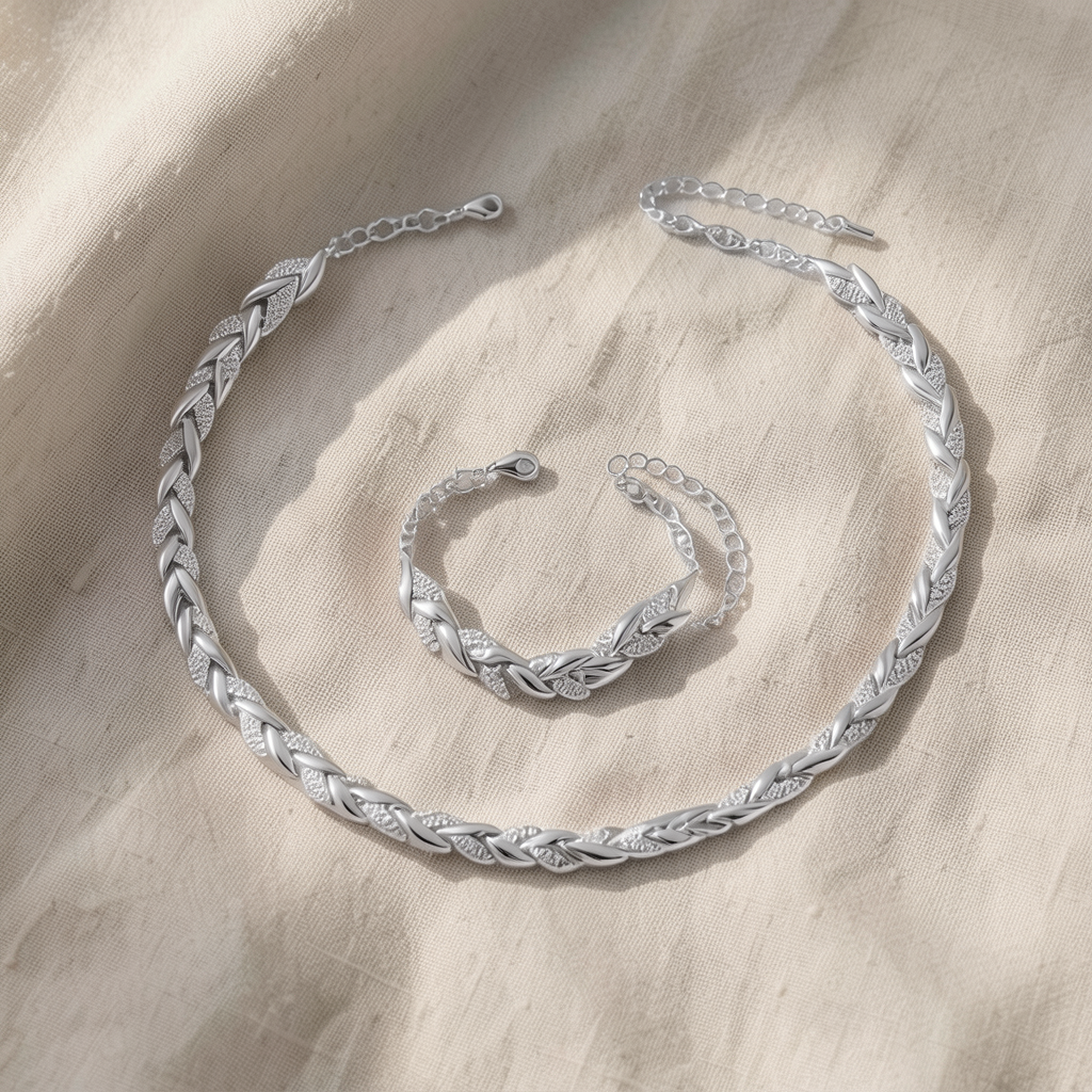 Elegant Rhinestone Fish Tail Set