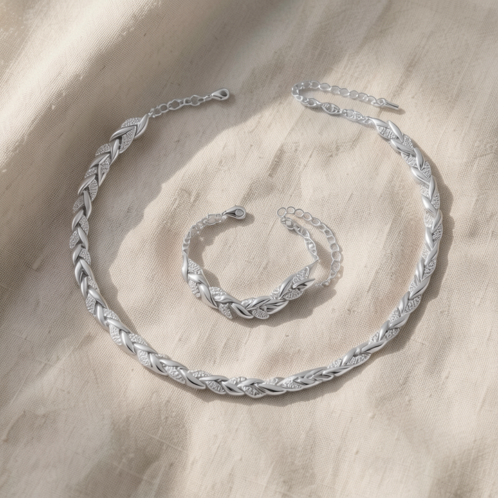 Elegant Rhinestone Fish Tail Set
