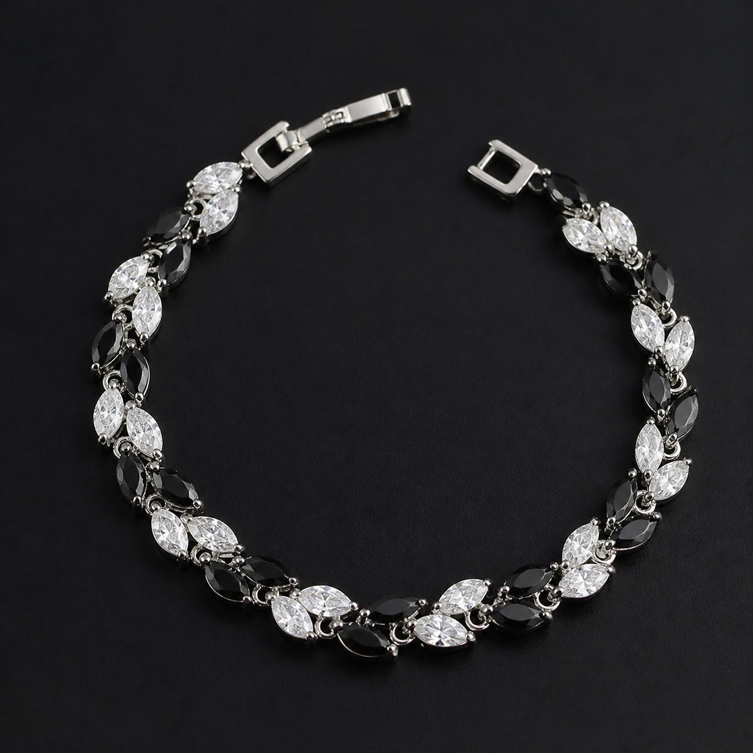 Elegantes synthetisches Zirkonia-Weizenähre-Armband
