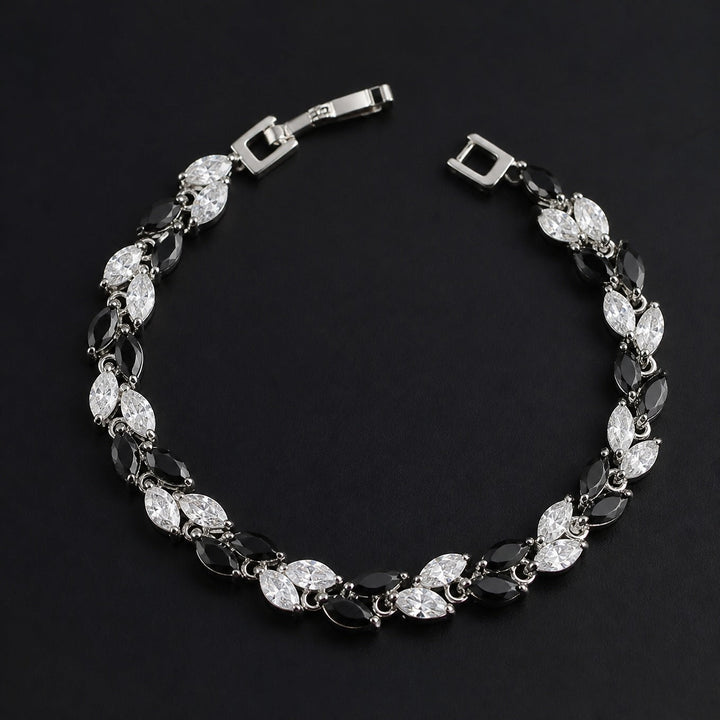 Elegantes synthetisches Zirkonia-Weizenähre-Armband