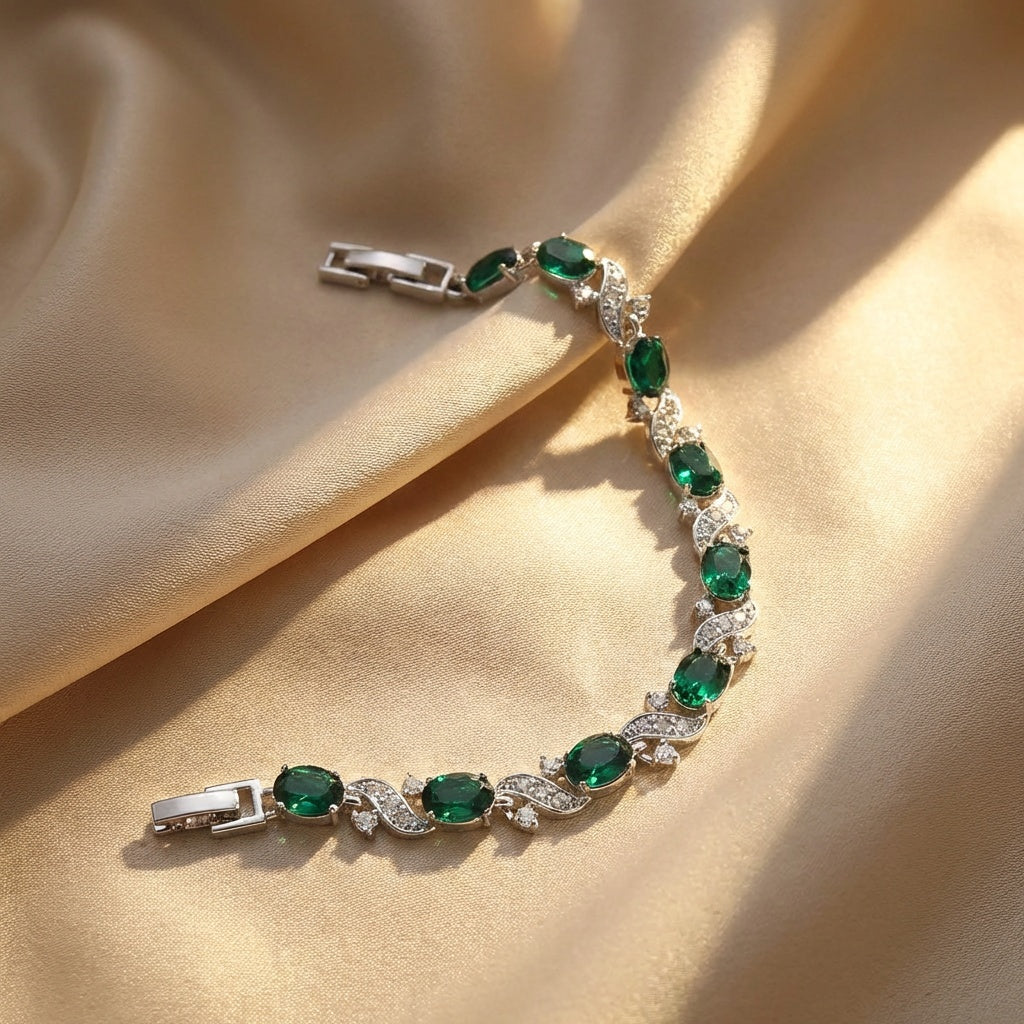 Mayfair Smaragd-Armband
