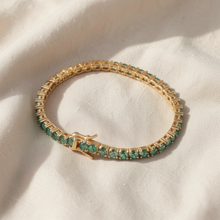 Emerald Luxe Tennis Bracelet