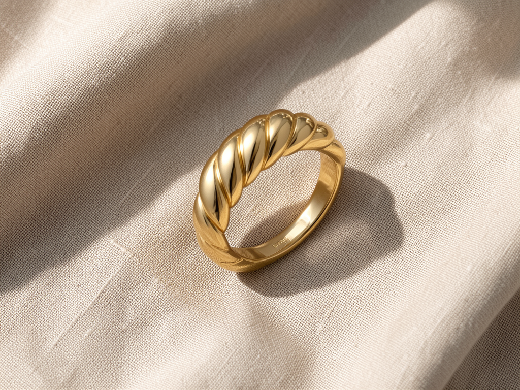 Croissant Ring | Gold