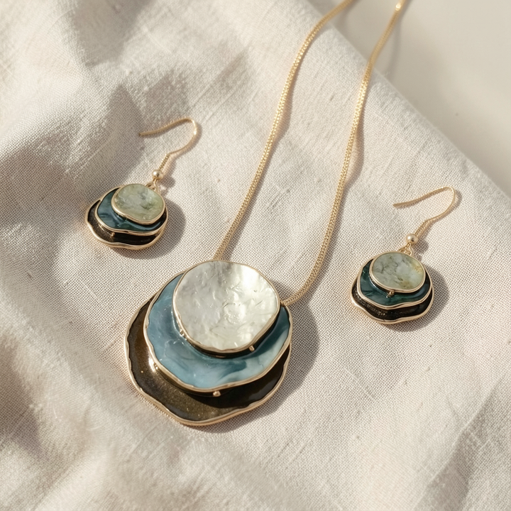 Blue Layered Stone Set