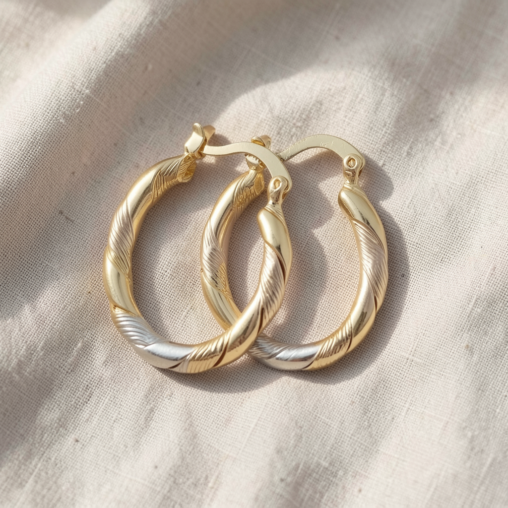 Round Hoop Earrings