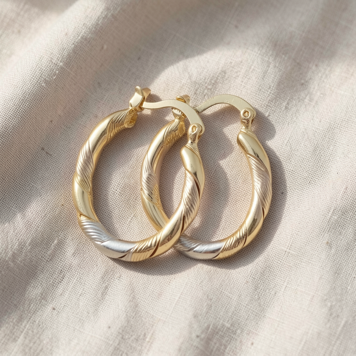 Round Hoop Earrings