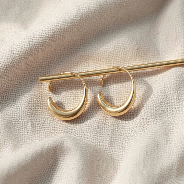 Drop Hoop Earrings