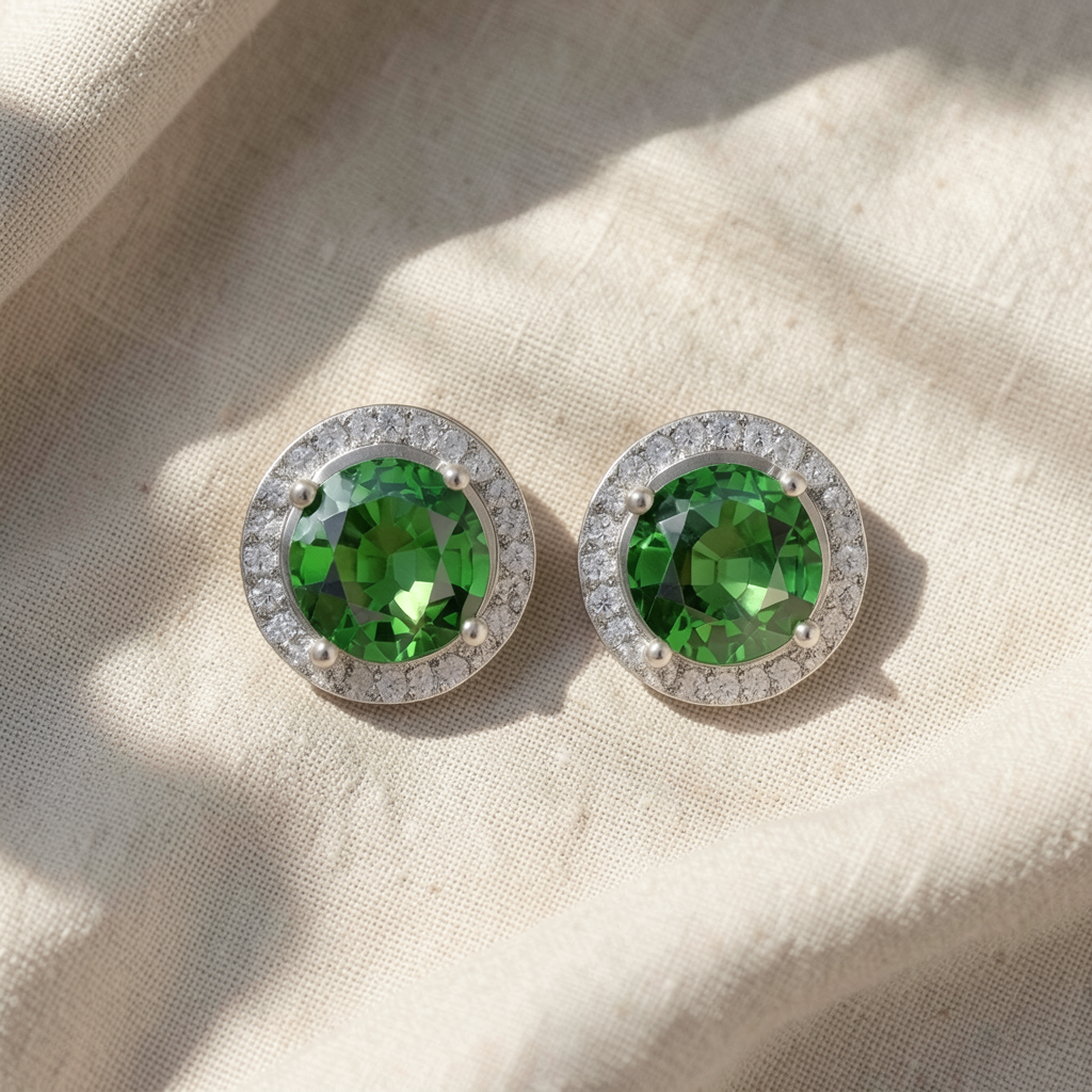 Lúcia Emerald Earrings