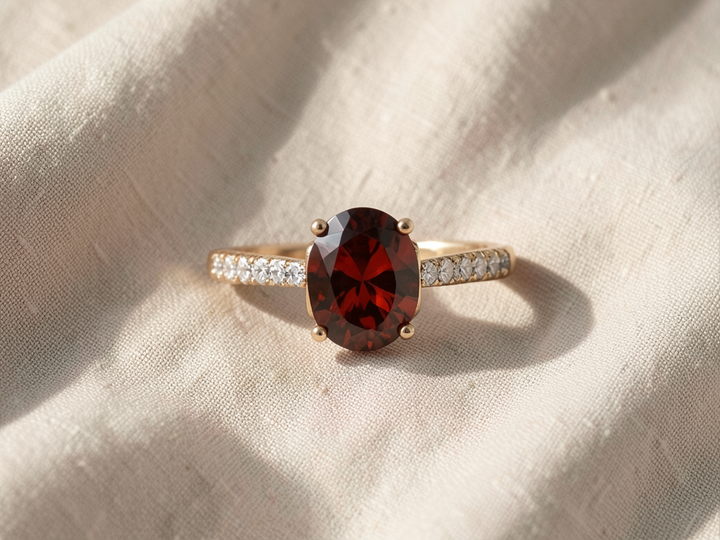Cushion-Cut Moissanite Ring