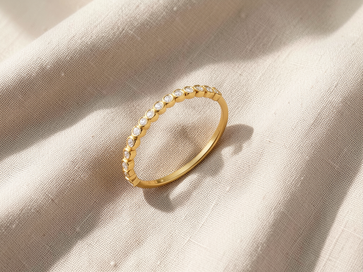 Diamond Bubble Ring | Gold