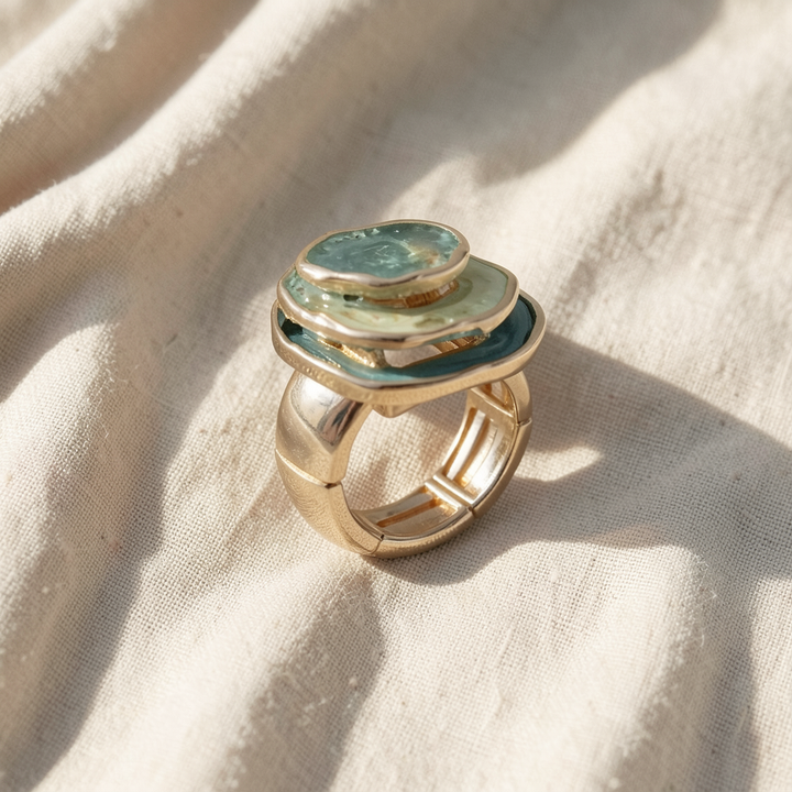 Boho Triple-Layer Enamel Ring