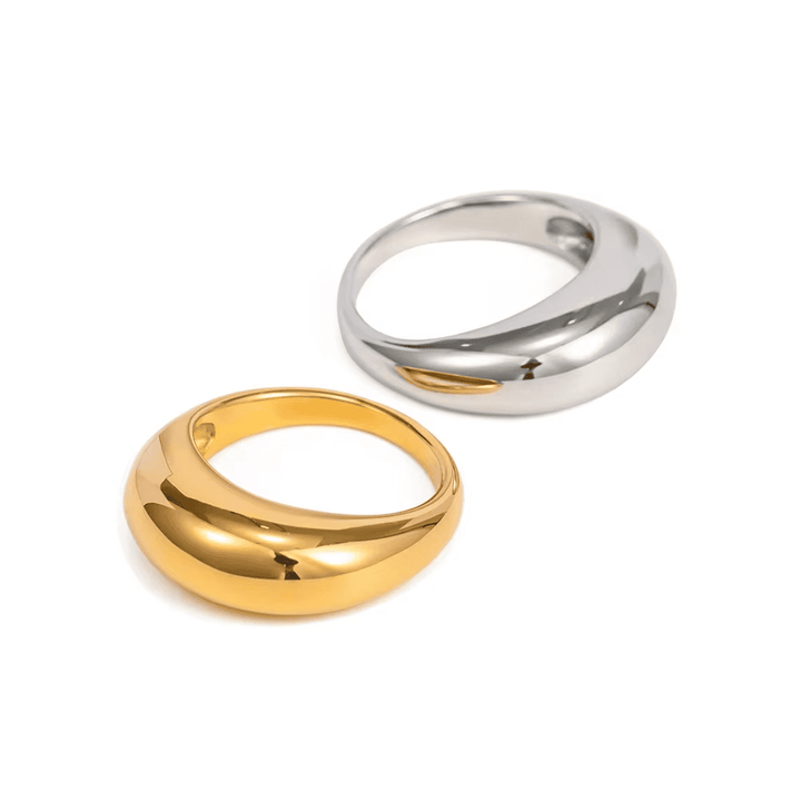 Zeitloser goldener Bogen-Ring